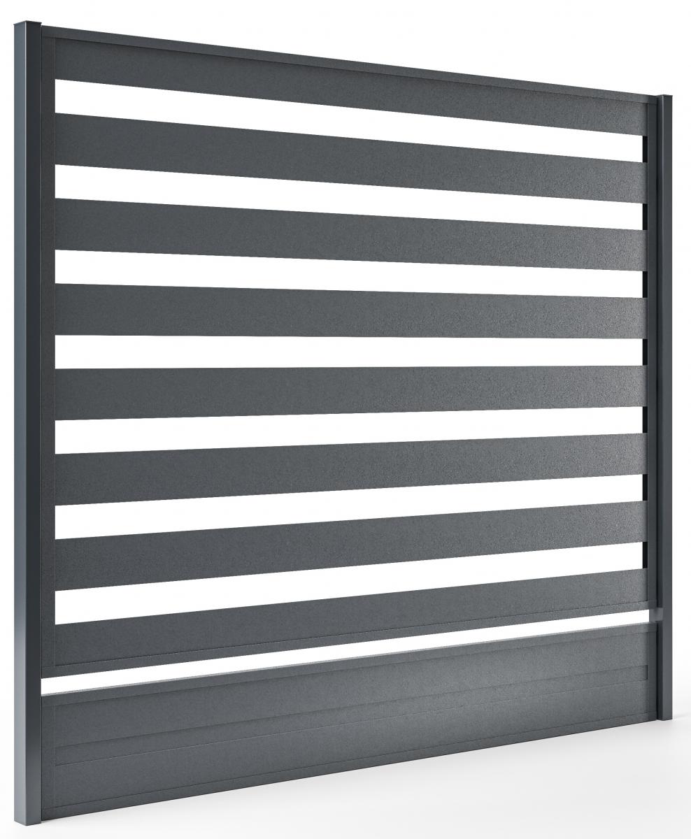 kovovy lamelovy plot RAL 7016 Stavebnyraj.sk