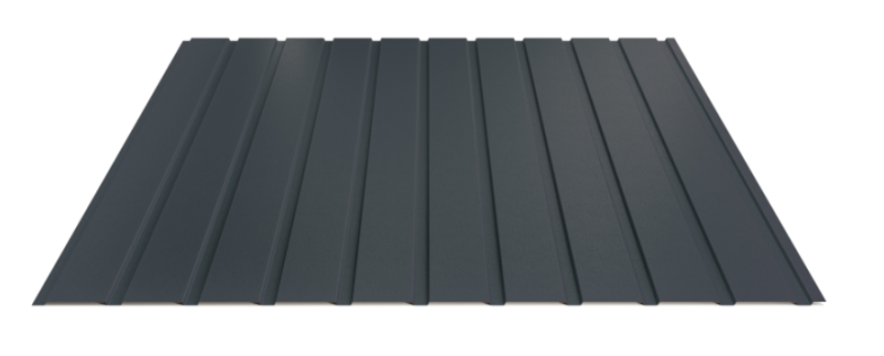 Trapézový plech Hornval E7 Elevácia Super 25 Deep Matt 0,5 mm RAL 7016