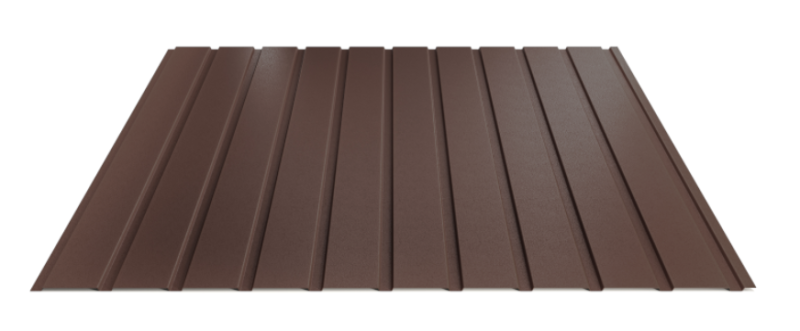 Trapézový plech Hornval E7 Elevácia Super 25 Deep Matt 0,5 mm RAL 8019