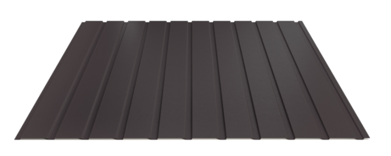 Trapézový plech Hornval E7 Elevácia Super 25 Deep Matt 0,5 mm RAL 9005
