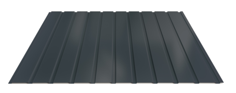 Trapézový plech Hornval E7 Elevácia Super Plus 35 Polyester Gloss 0,55 mm RAL 7016