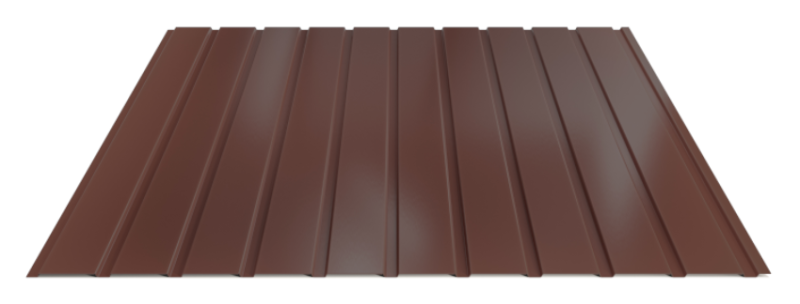 Trapézový plech Hornval E7 Elevácia Super Plus 35 Polyester Gloss 0,55 mm RAL 8017