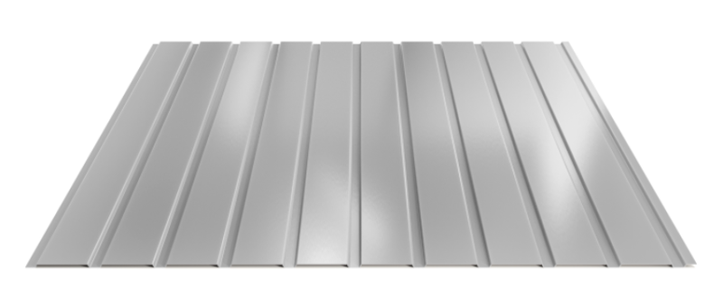 Trapézový plech Hornval E7 Elevácia Polyester Gloss 0,7 mm RAL 9006