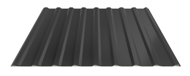 Trapézový plech Hornval T14 Super 25 Polyester Gloss 0,5 mm RAL 9005