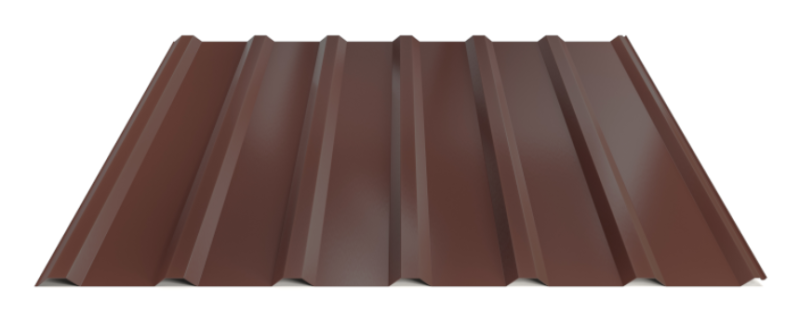 Trapézový plech Hornval T18 Super Plus 35 Polyester Gloss 0,55 mm RAL 8017