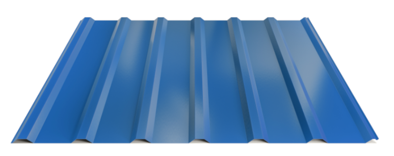 Trapézový plech Hornval T18 PLUS Polyester Gloss 0,7 mm RAL 5010
