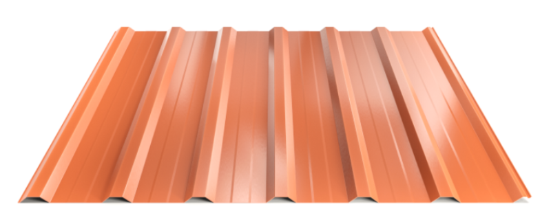 Trapézový plech Hornval T18 PLUS MAX Super 25 Polyester Gloss 0,5 mm RAL 8004