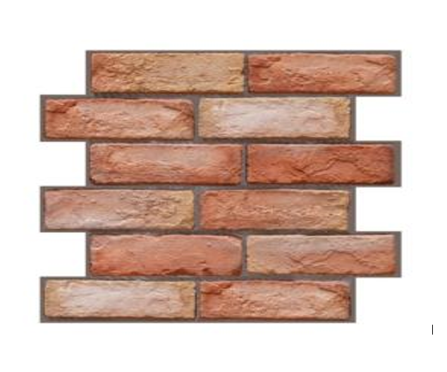 Dekoračný 3D samolepiaci panel Tehla hrdzavá
