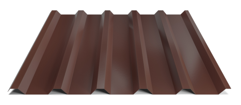 Trapézový plech Hornval T35 Super 25 Polyester Gloss 0,5 mm RAL 8017