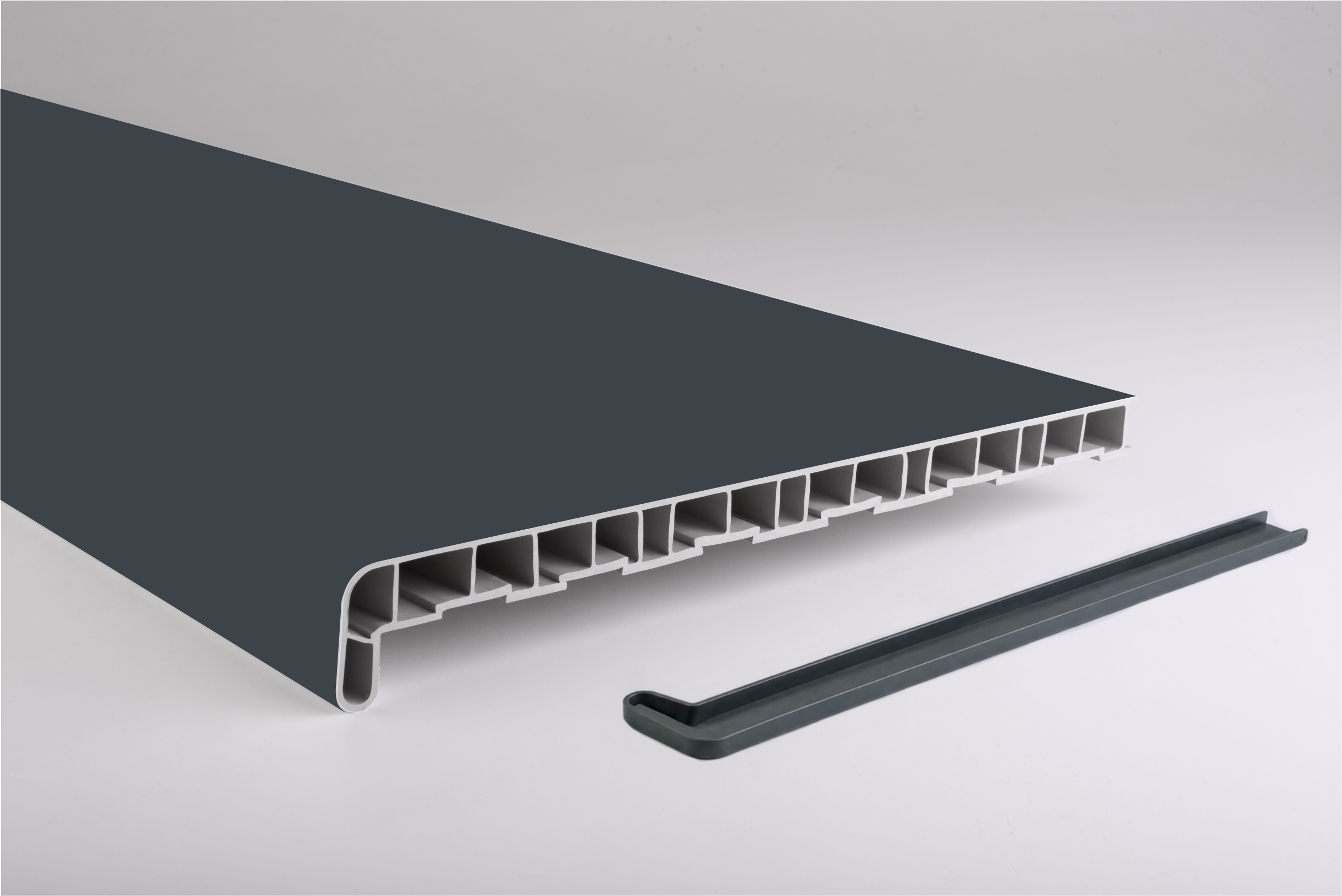 Parapet Greenline PVC - ANTRACIT Hloubka: 200 mm