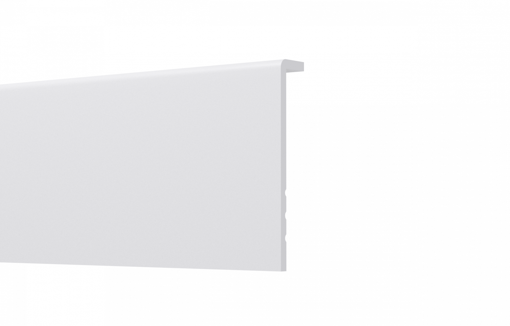 Podlahová lišta STIQ 95x19 mm, bílá -  2,4 m