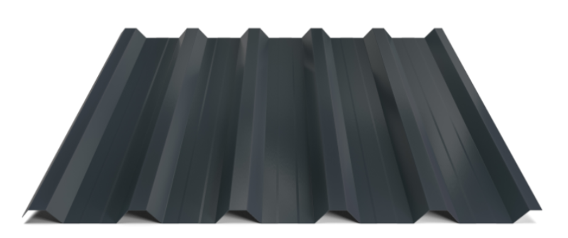 Trapézový plech Hornval T35 MAX s prelisom, Super 25 Polyester Gloss 0,5 mm RAL 7016