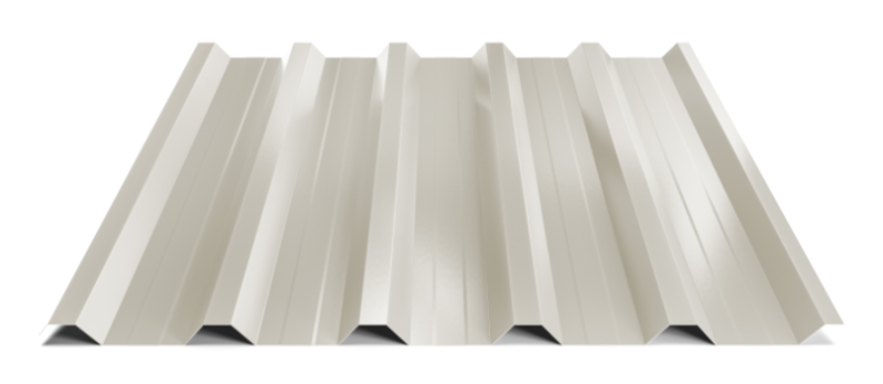 Trapézový plech Hornval T35 MAX s prelisom, Super 25 Polyester Gloss 0,5 mm RAL 9002