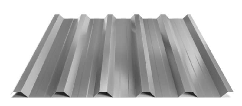 Trapézový plech Hornval T35 MAX s prelisom, Super 25 Polyester Gloss 0,5 mm RAL 9007
