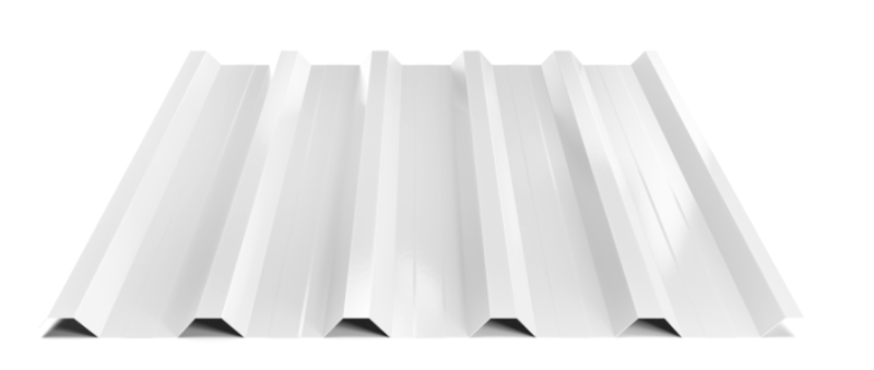 Trapézový plech Hornval T35 MAX s prelisom, Super 25 Polyester Gloss 0,5 mm RAL 9010