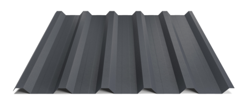 Trapézový plech Hornval T35 MAX s prelisom, Super 25 Deep Matt 0,5 mm RAL 7024