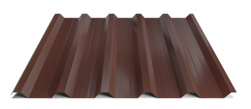 Trapézový plech Hornval T35 MAX s prelisom, Super Plus 35 Polyester Gloss 0,55 mm RAL 8017