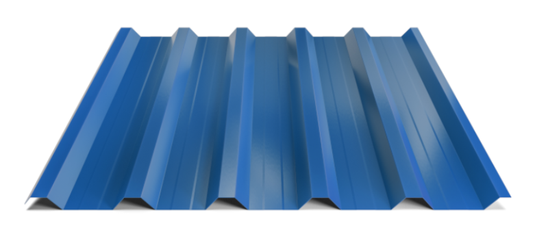 Trapézový plech Hornval T35 MAX Polyester Gloss 0,7 mm RAL 5010