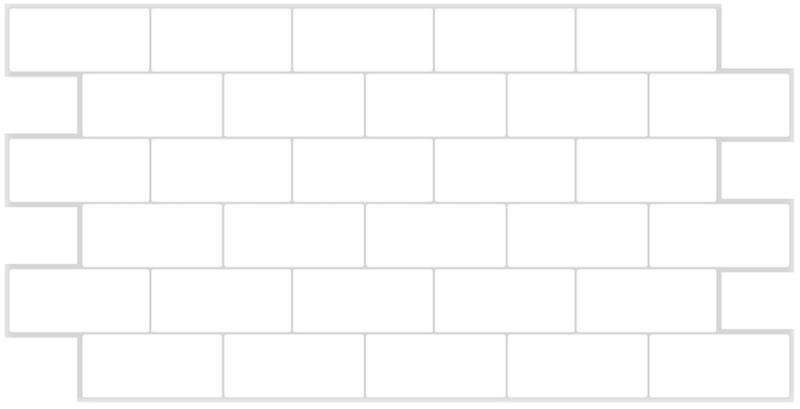 Dekoračné interiérové ​​panely White Tile