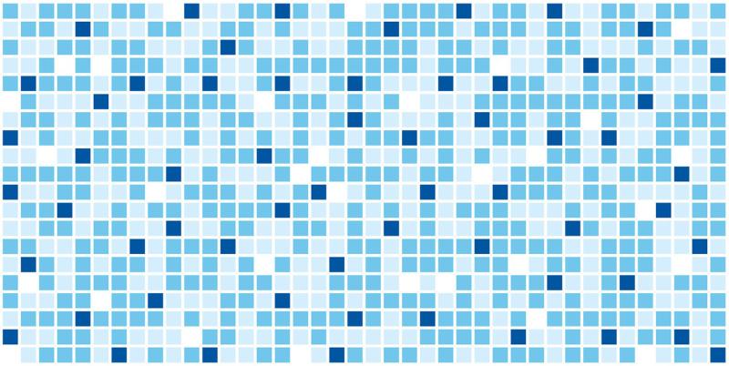Dekoračný interiérový ​​panel Mosaic Blue