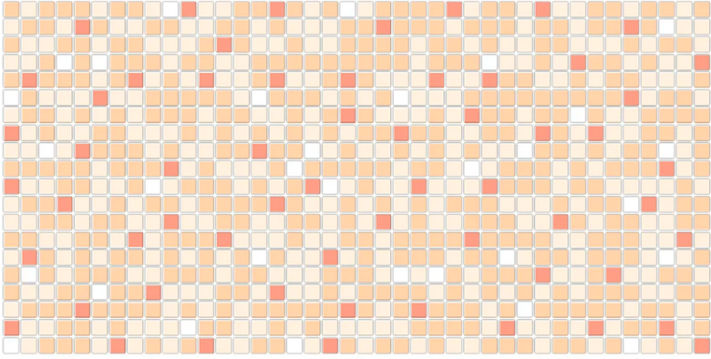 Dekoračné interiérové ​​panely Mosaic Orange