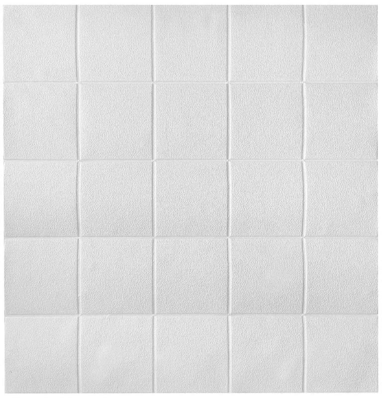 Dekoračný 3D samolepiaci panel Square White