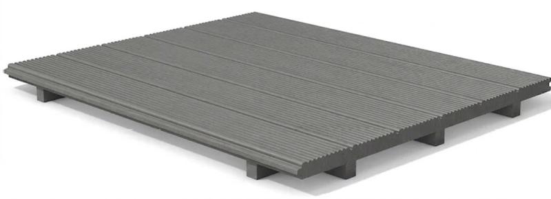 Doskový prvok z recyklovaného plastu 100 cm Šedá
