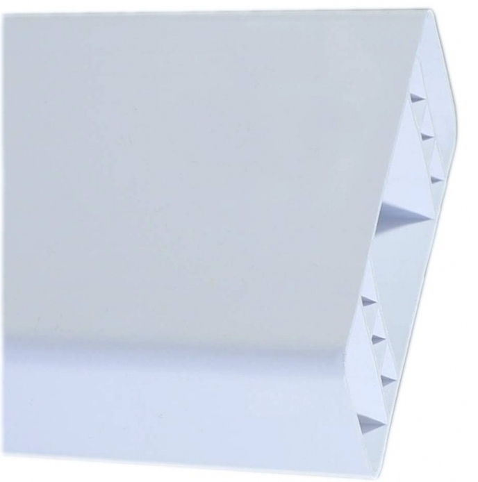 Plotový profil - plastová plotovka 80x32 mm Modular P6058 - 001 biela