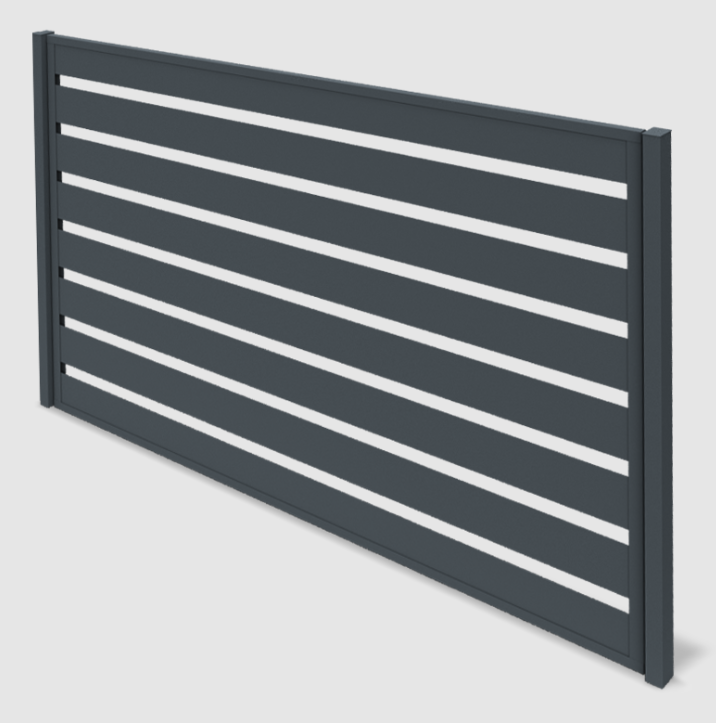 Plotový panel lamelový Hard RAL 7016 MAT