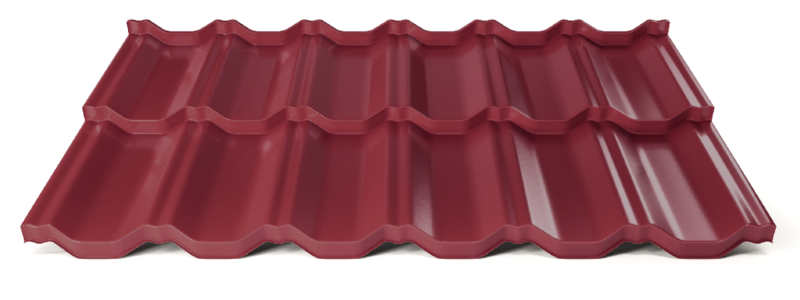 Modulárna plechová strešná krytina Hornval H2 25 / 350 Super 25 Polyester Gloss RAL 3005