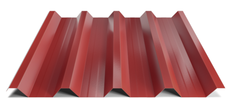 Trapézový plech Hornval T55 MAX Super Plus 35 Polyester Gloss 0,55 mm RAL 3011