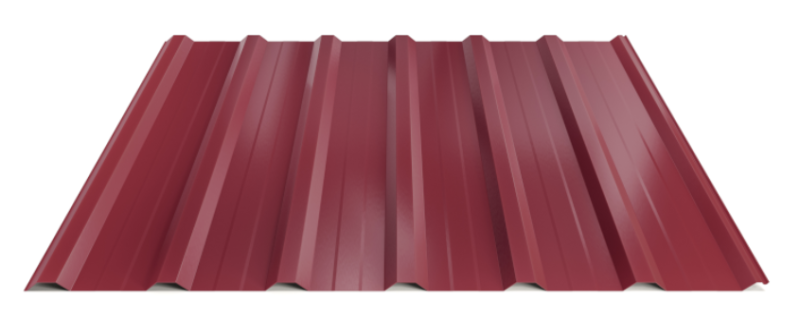 Trapézový plech Hornval T18 PLUS MAX Super 25 Polyester Gloss 0,5 mm RAL 3005