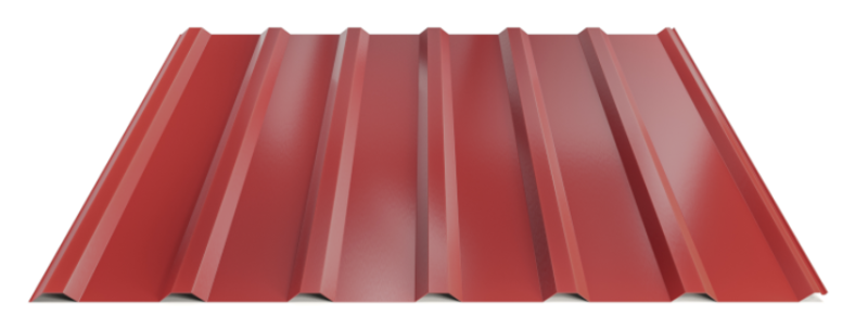 Trapézový plech Hornval T18 PLUS Polyester Gloss 0,7 mm RAL 3011