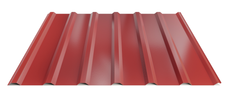 Trapézový plech Hornval T18 Super Plus 35 Polyester Gloss 0,55 mm RAL 3011