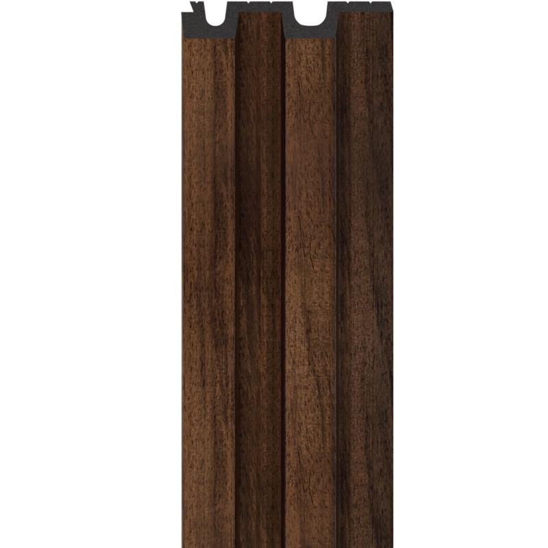 Lamelové akustické obkladové panely LINERIO WOOD L-LINE CHocolate