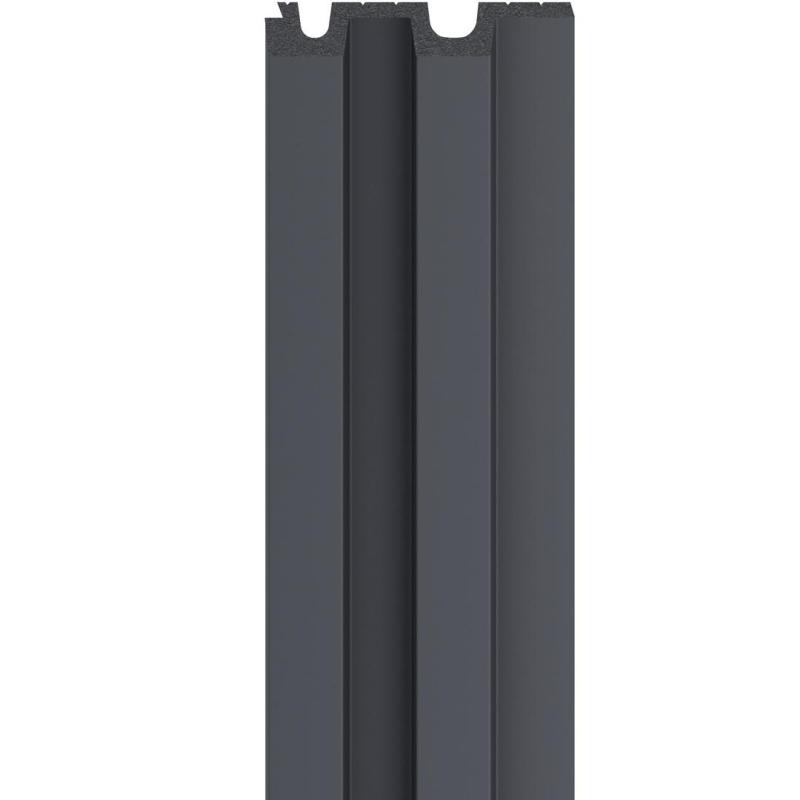 Lamelové akustické obkladové panely LINERIO MONO L-LINE Anthracite
