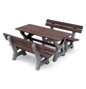 Záhradný/piknikový plastový Piknik set Sára, zmontovaný