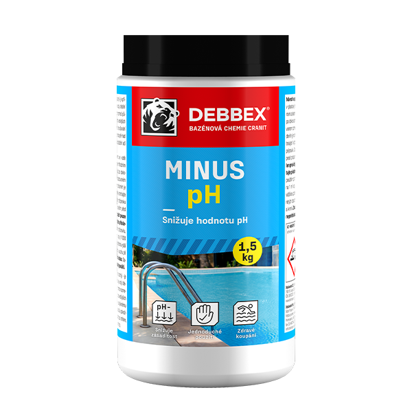 pH minus - snižuje hodnotu pH 1,5 kg dóza namodralá