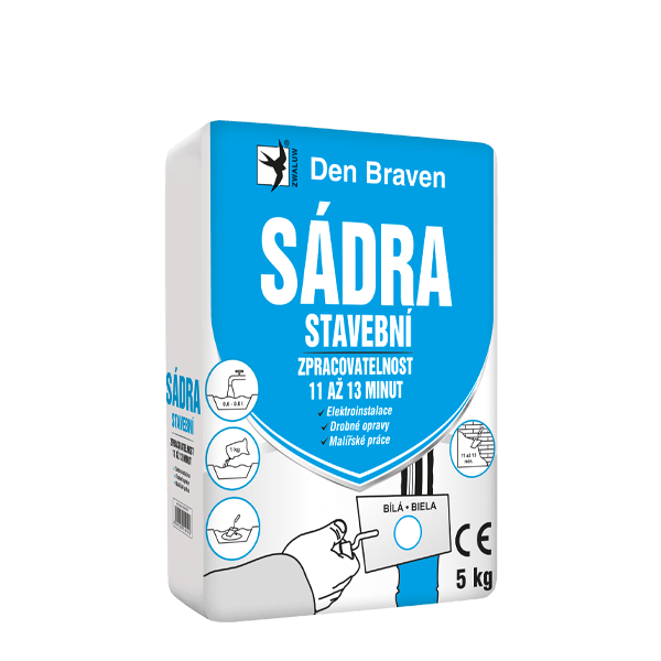 Sádra stavební 20 kg pytel bílá