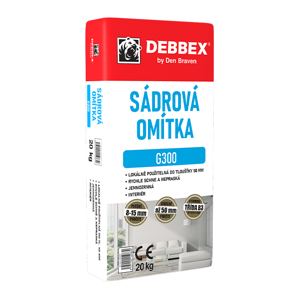 Sádrová omítka G300 5 kg pytel bílá