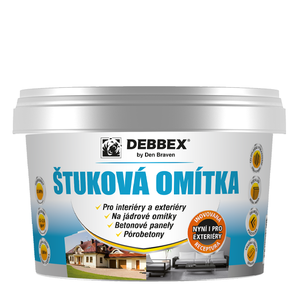 Štuková omítka 8 kg kbelík bílá