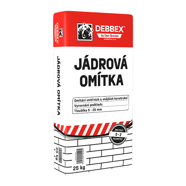 Jádrová omítka 25 kg pytel šedá