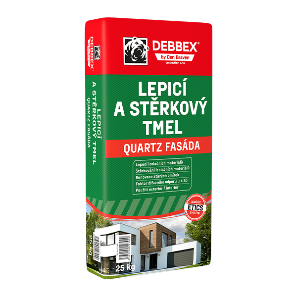 Lepicí a stěrkový tmel QUARTZ FASÁDA 25 kg pytel šedá