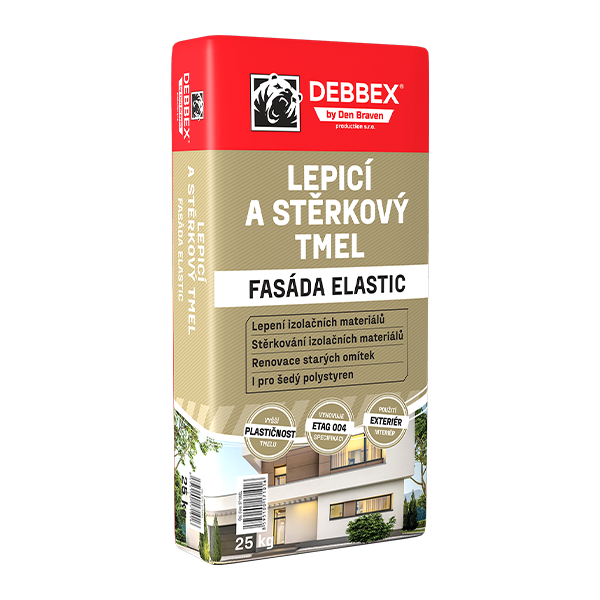 Lepicí a stěrkový tmel FASÁDA ELASTIC 25 kg pytel šedá