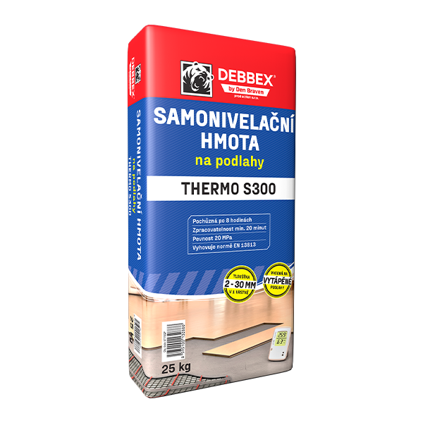 Samonivelační hmota na podlahy THERMO S300 25 kg pytel šedá