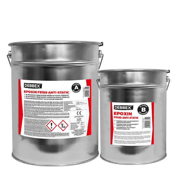 EPOXIN F9100 ANTI-STATIC 30 kg sada plechovek stříbrošedá RAL 7001