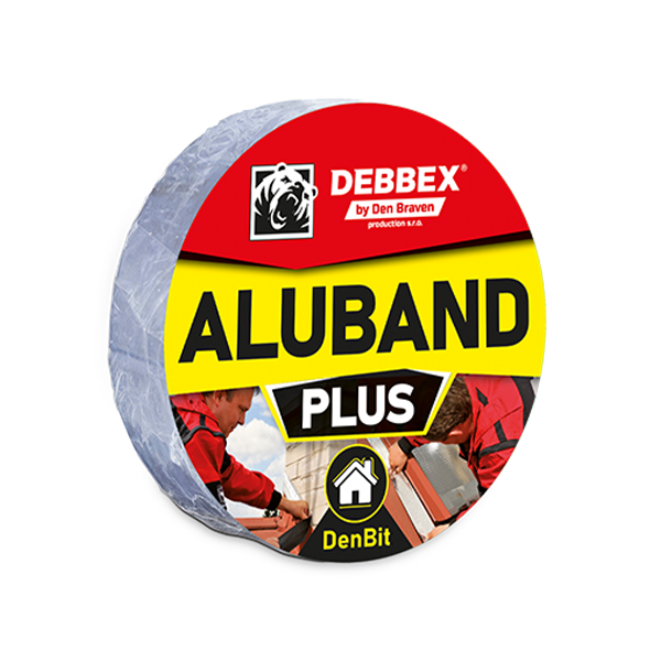 DenBit Aluband PLUS - Střešní bitumenový pás 50 mm, délka 10 m hliníková