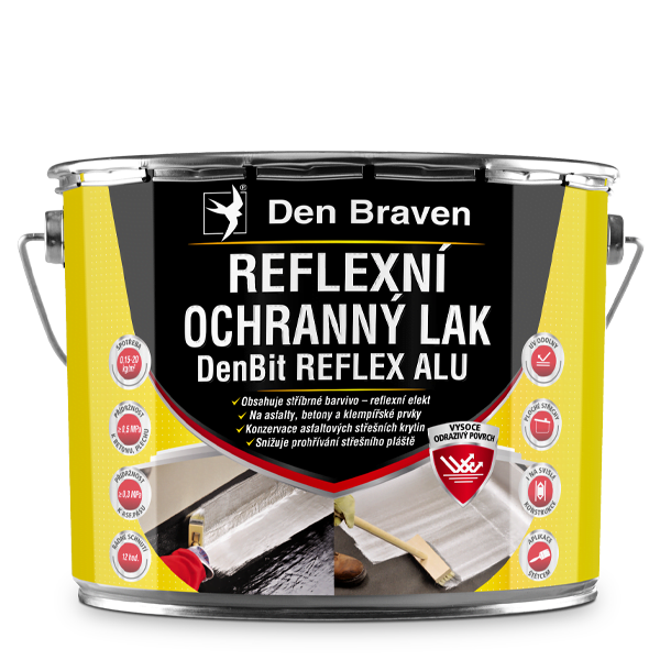 DenBit REFLEX ALU - Reflexní ochranný lak 4,5 kg plechovka stříbrná