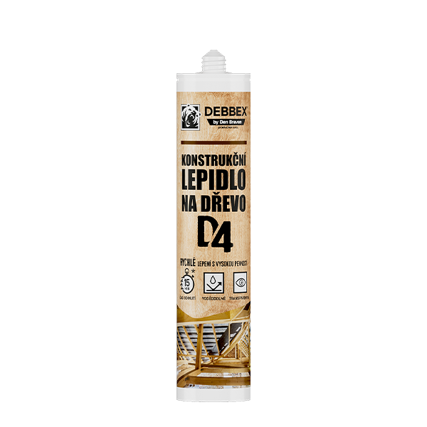 Rychlé konstrukční lepidlo D4 300 ml kartuše transparentní