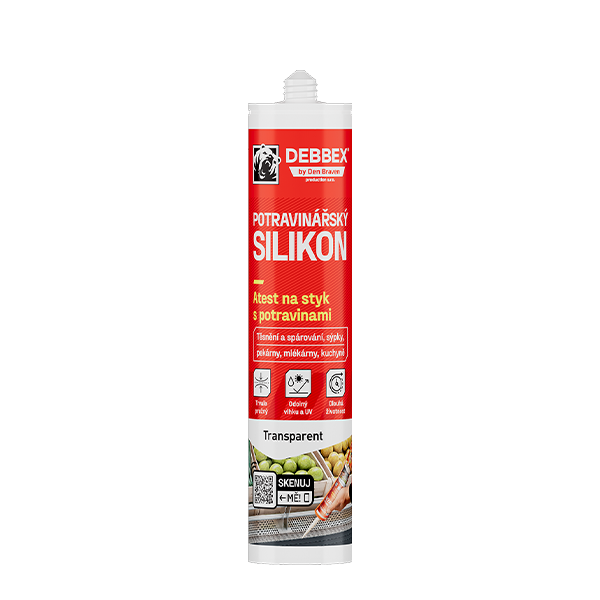 Potravinářský silikon 280 ml kartuše transparentní
